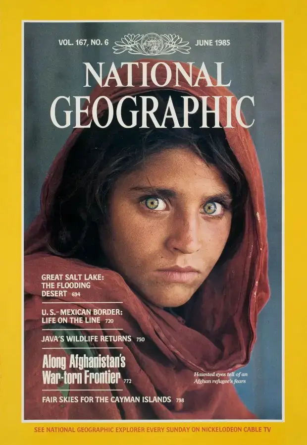 National Geographic Afghan Girl Magazine Cover