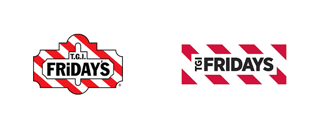 TGI Fridays before and after logo design