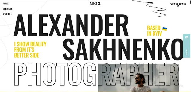 Alexander Sakhnenko Portfolio Homepage image