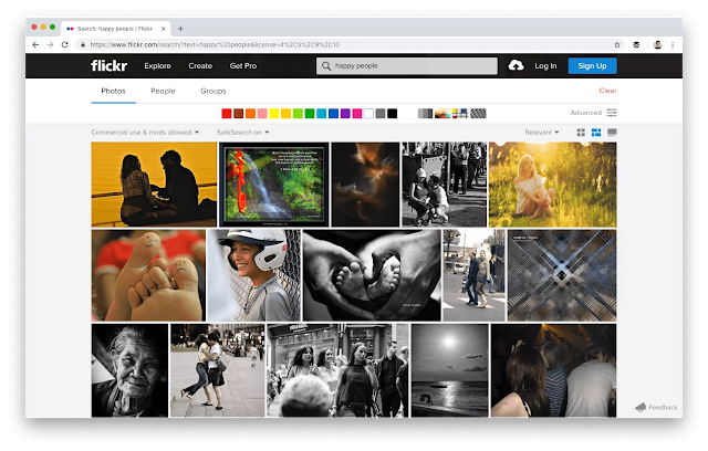 Flickr stock image gallery