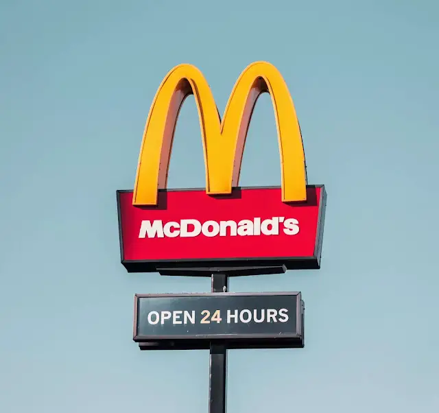 McDonald's drive-thru signage