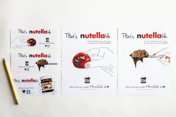 That's Nutellable marketing campaign by Claire Heppner