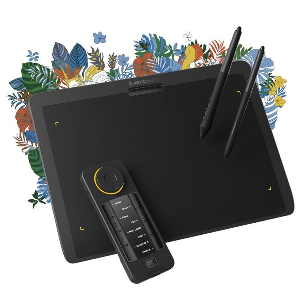 Xencelabs medium pen tablet with quick keys remote and accessories 