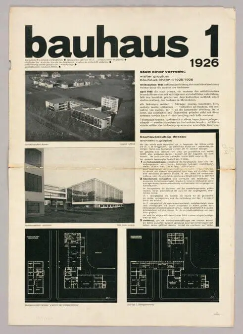 László Moholy-Nagy, Bauhaus Magazine design, 1926