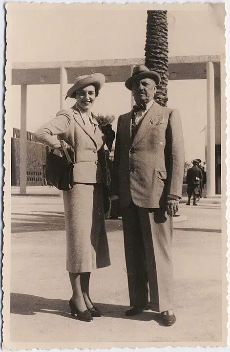 Benedetta Cappa with her husband F.T. Marinetti in 1937