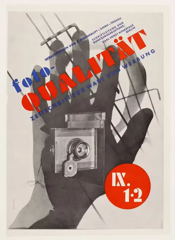 László Moholy-Nagy, cover of the revue foto-QUALITAT, 1931