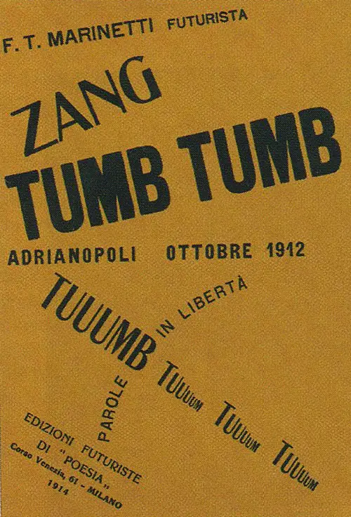 Filippo Tommaso Marinetti, Zang Tumb Tumb, 1914