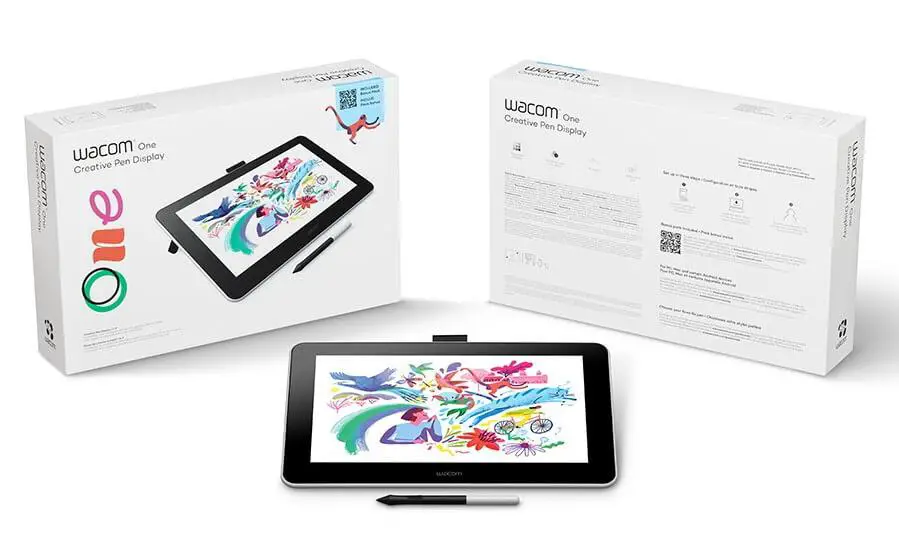Wacom One unboxing of display tablet and stylus
