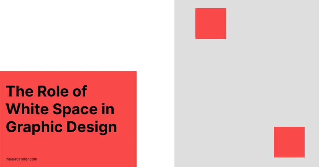 The role of white space in graphic design