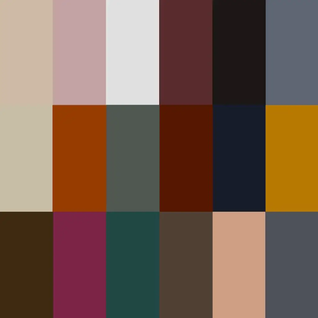 Grunge color palette